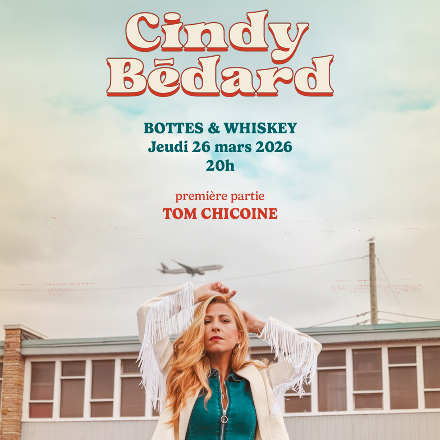 Cindy Bédard annonce un spectacle aux Bottes & Whiskey avec Tom Chicoine en première partie