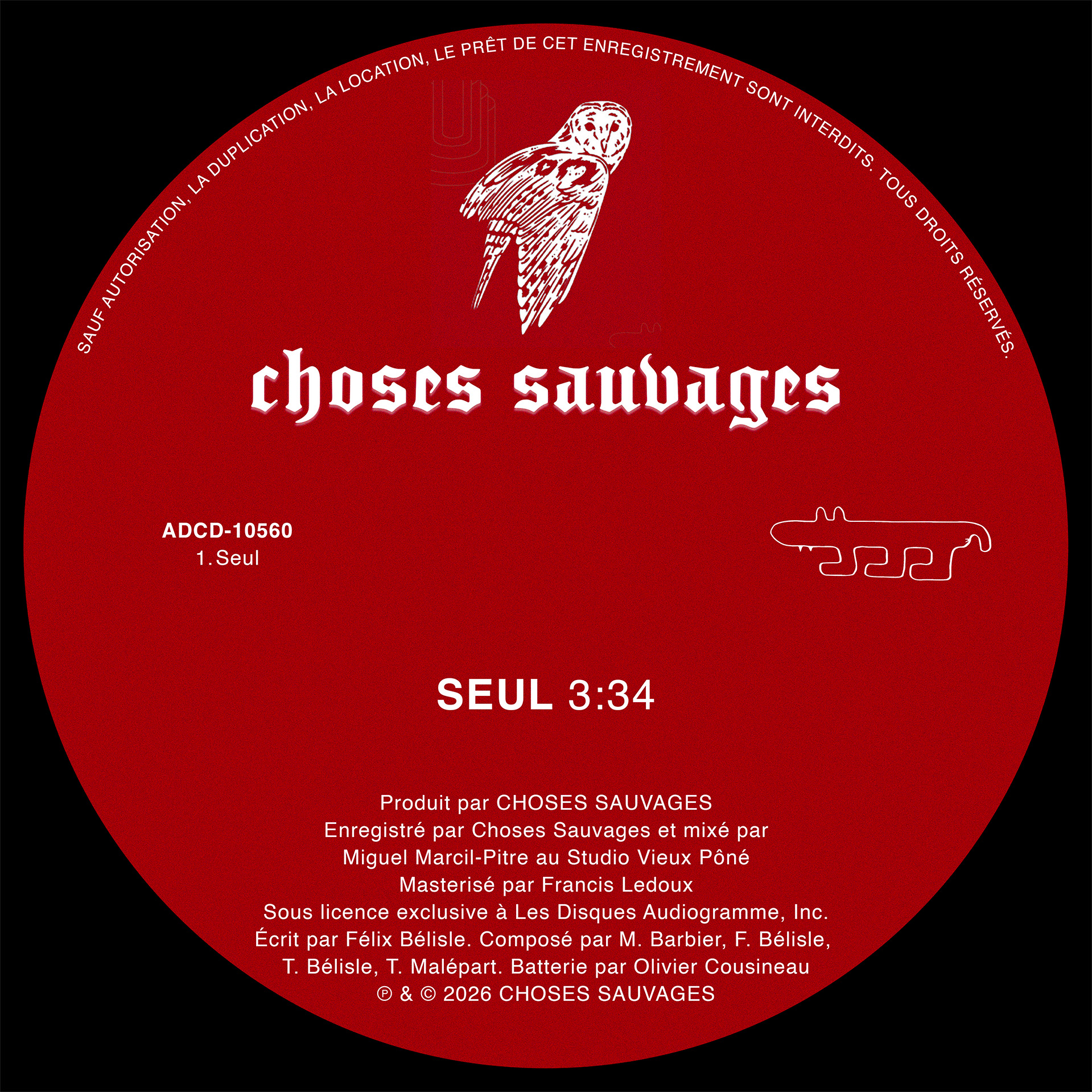 Choses Sauvages dévoile Seul et annonce une nouvelle compilation à paraître au Record Store Day